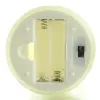 Lumineo Batterie LED Wachskerze Cream Flammeneffekt Ø 7 cm Höhe 11,2 cm - warmweiß