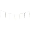 Lumineo LED Eiszapfen Lichterkette Flash-Effekt - Outdoor 3.600 cm 60 Lichter - transparent/warmweiß
