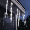 Lumineo LED Eiszapfen Lichterkette Flash-Effekt - Outdoor 3.600 cm 60 Lichter - transparent/warmweiß