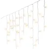 Lumineo LED Lichtervorhang Icicle Twinkle weiß 7,5 Meter 175 Lichter - warmweiß