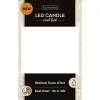Lumineo LED-Kerze Flacker-Effekt Indoor cremefarben Wachs Ø 7,5 cm Höhe 9,5 cm - warmweiß