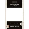 Lumineo LED-Kerze Flacker-Effekt Indoor rot Wachs Ø 7,5 cm Höhe 9,5 cm - warmweiß