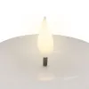 Lumineo LED-Kerze Flacker-Effekt Indoor weiß Wachs Ø 7,5 cm Höhe 13,5 cm - warmweiß