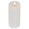 Lumineo LED-Kerze Flacker-Effekt Indoor weiß Wachs Ø 7,5 cm Höhe 20 cm - warmweiß