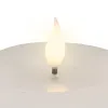 Lumineo LED-Kerze Flacker-Effekt Indoor weiß Wachs Ø 7,5 cm Höhe 20 cm - warmweiß