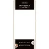 Lumineo LED-Kerze Flacker-Effekt Indoor weiß Wachs Ø 7,5 cm Höhe 20 cm - warmweiß