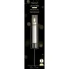 Lumineo LED Kerze mit Flammeneffekt Ø 4,5 cm Höhe 67 cm Kunststoff & Metall - warmweiß