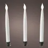 Lumineo LED Kerzenlichterkette Weiß grünes Kabel 9,5 Meter 20 Lichter mit Befestigungsklipp - warmweiß