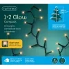 Lumineo LED Lichterkette 1•2 Glow Compact grün 1,8 Meter 540 Lichter - klassisch warm