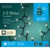 Lumineo LED Lichterkette 1•2 Glow Compact grün 2,1 Meter 700 Lichter - warmweiß