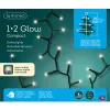 Lumineo LED Lichterkette 1•2 Glow Compact grün 1,8 Meter 540 Lichter - warmweiß