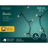 Lumineo LED Lichterkette Basic schwarz 27 Meter 360 Lichter - klassisch warm