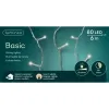 Lumineo LED Lichterkette Basic transparent 6 Meter 80 Lichter - warmweiß