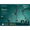 Lumineo LED Lichterkette Basic schwarz 18 Meter 240 Lichter - klassisch warm