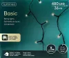 Lumineo LED Lichterkette Basic schwarz 36 Meter 480 Lichter - warmweiß