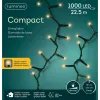 Lumineo LED Lichterkette Compact grün 22,5 Meter 1000 Lichter - klassisch warm