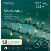 Lumineo LED Lichterkette Compact grün 22,5 Meter 1000 Lichter - warmweiß / klassisch warm