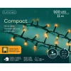 Lumineo LED Lichterkette Compact mit Funktionen 1.100 cm 500 Lichter - grün/klassisch warm