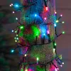 Lumineo LED Lichterkette Compact Twinkle grünes Kabel 16 Meter 750 Lichter - soft bunt
