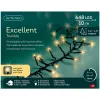 Lumineo LED Lichterkette Excellent Twinkle schwarz 10 Meter 648 Lichter - softgold