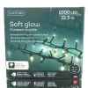 Lumineo LED Lichterkette Soft Glow Compact Twinkle grün 22,5 Meter 1000 Lichter - warmweiß