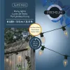Lumineo LED Party Lichterkette Ø 4,7 cm 350 cm 8 Lichter- Outdoor