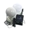 Lumineo LED Solar Hängelampe Weiß Ø Kugel 10 cm 3 LED - warmweiß