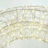 Lumineo Micro LED-Rahmenbeleuchtung Metall/Silber warmweiß Outdoor, L:7 - W:28 - H: 28 cm