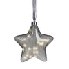 Lumineo Micro-LED Stern Anthrazit transparent mit Lichterkette warmweiß Ø 20 cm 20 Lichter - warmweiß