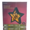 Lumineo Micro-LED Stern Schwarz & Bernsteinfarben Ø 18 cm 30 Lichter - klassisch warm