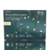 Lumineo Batterie Micro-LED Lichterkette silber 2,5 Meter 50 Lichter - warmweiß