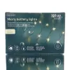 Lumineo Batterie Micro-LED Lichterkette Silberfarben 5 Meter 100 Lichter - warmweiß