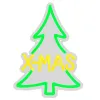Lumineo Neon LED Szene Tannenbaum X-MAS Kunststoff - bunt