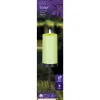 Lumineo Solar Kerze auf Stab grün Ø 7 cm H: 117 cm - Kunststoff - Eisen