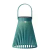 Lumineo Solar LED Lampe Blau Ø 14,5 cm Höhe 18,5 cm - Kunststoff