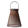 Lumineo Solar LED Lampe Braun Ø 14,5 cm Höhe 18,5 cm - Kunststoff