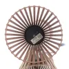 Lumineo Solar LED Lampe Braun Ø 14,5 cm Höhe 18,5 cm - Kunststoff