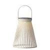 Lumineo Solar LED Lampe Cremeweiß Ø 14,5 cm Höhe 18,5 cm - Kunststoff