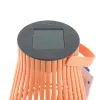 Lumineo Solar LED Lampe Orange Ø 14,5 cm Höhe 18,5 cm - Kunststoff