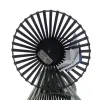 Lumineo Solar LED Lampe Schwarz Ø 14,5 cm Höhe 18,5 cm - Kunststoff
