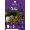 Lumineo Solar LED Windlicht Braun Ø 12 cm Höhe 15 cm warmweiß - Metall & Kunststoff