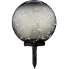 Lumineo Solar Stab- & Tischbeleuchtung Kugel Rauchgrau Ø 30 30 Micro-LED Acryl - warmweiß