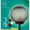 Lumineo Solar Stab- & Tischbeleuchtung Kugel Rauchgrau Ø 30 30 Micro-LED Acryl - warmweiß