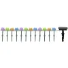 Lumineo Solar Stabbeleuchtung Pilze bunt Ø 4,5 cm L: 275 cm H: 20 cm kaltweiß