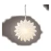 Lumineo Stern Weiß Ø 40 cm 6 LED aus Papier - warmweiß