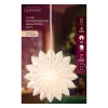Lumineo Stern Weiß Ø 40 cm 6 LED aus Papier - warmweiß