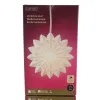 Lumineo Stern Weiß Ø 60 cm 6 LED aus Papier - warmweiß
