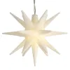 Lumineo Weihnachtsstern Weiß Ø 12 cm 1 LED aus PVC - warmweiß