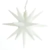 Lumineo Weihnachtsstern Weiß Ø 12 cm 1 LED aus PVC - warmweiß