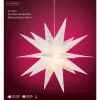 Lumineo Weihnachtsstern Weiß Ø 60 cm 6 LED Kunststoff - warmweiß